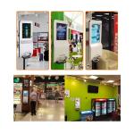 Indoor Automatic Hand Sanitizer Dispenser Media Displays LCD Digital Display