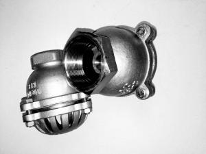 China JIS 10K CS Flanged Foot Valve , Threaded 3 Inch Pump Foot Valve factory