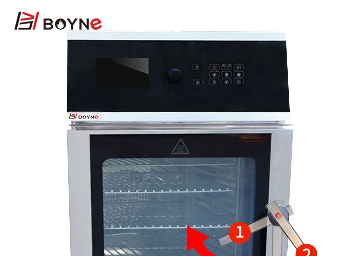 Commercial Kitchen Cooking Equipment High Effecient LCD Version Electric Combi Oven With Injection