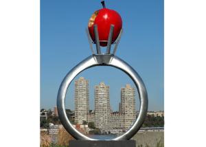 China Park Garden Decoration Stainless Steel Modern Monumental Sculptures factory