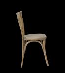 Vintage X Cross Back Wood Chair for Hotel Wedding Event Restaurant Banquet