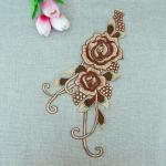 100%Polyester Embroidery Pajams Collar Lace Mesh Based Necklace Decoration