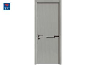 China Exterior Bathroom Doors Wood Plastic Composite gray Wpc Eco-Friendly Door factory