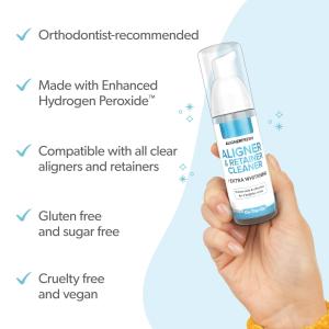Foam Whitening Toothpaste Cleaner Compatible With All Clear Aligners And