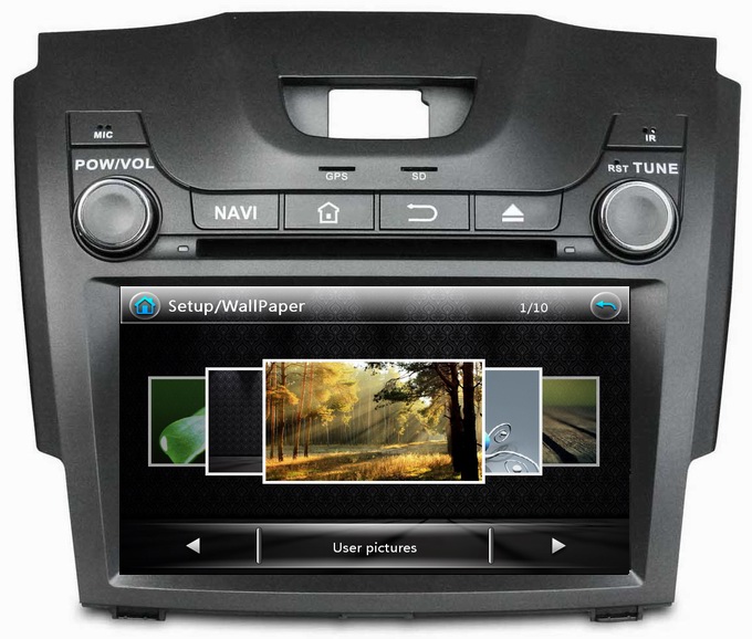 Ouchuangbo Car GPS Sat Navi Multimedia for Chevrolet S10 2013 DVD Player iPod RDS OCB-8054A