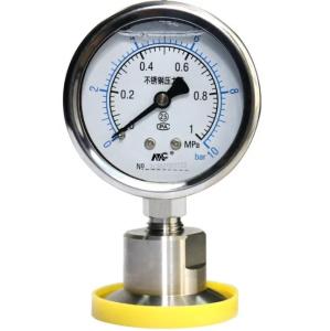 China Mc YNTP-60BF Diaphragm-seal Pressure Gauge Pressure Gauge 40mm factory