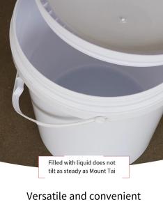China 20L Food Storage Drum Customized Plastic Oil Bucket with Lid ISO9001 factory