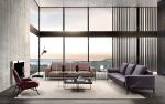 New design sectional sofa Italian furniture design 3 seater leather sofa