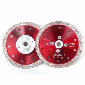 China Flange Thin Diamond Porcelain Saw Blade for Cutting Ceramic Porcelain Tiles factory