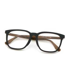 China 2024 Unique Polygons Wood Grain Acetate Glasses Frame MR 8082 factory