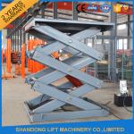 Hot Dip Galvanized Stationary Hydraulic Scissor Lift , Cargo Loading Industrial