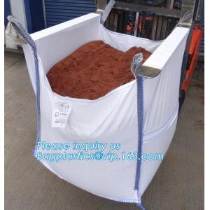 China polypropylene woven plastic jumbo bag pp big bag for sand, building material, 500kg-1000kg PP Woven Jumbo Bag Big Bag wi factory