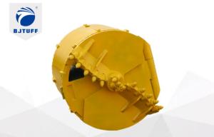 China 120cm Forging Welding Hard Rock Drilling Bucket 13 Bullet Teeth For Drilling Rig factory