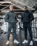Outdoor Sport Gym Sets Men Sportswear Tracksuits Two Piece Set Hoodies Men′s