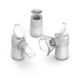 China Kids Cough Cold Portable Home Nebulizer 0.35mL/Min DC USB Removable Battery factory