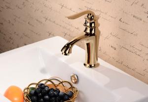 China Bathroom accessories chrome plated brass single handle bathroom faucet factory