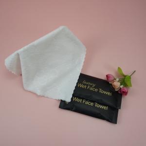 China Restaurant Disposable Customized Design Individual Packing Embossed Microfiber Wet Towel factory