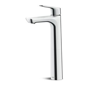 China Polished Extended Basin Mixer Faucet Washroom Brass Water Mixer Tap factory