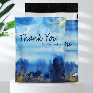 China 12 Silk Delivery Packaging Custom Shipping Bags With Logo on sale