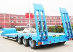 2 Axles 3 Axle 4 Axle Heavy Duty Hydraulic Low Loader Semi Trailer for Heavy