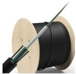 Outdoor Fiber Optic Cable GYXTW 12 Core Uni-Tube Light Aerial Armored Single