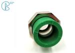 Green Plastic PPR pipe fitting Male Reducing Coupling with union