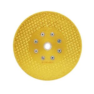 China 180mm Vacuum Brazed Porcelain Tile Grinding Cutting Disc CE factory
