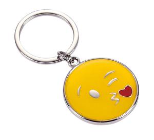 China Customized Oil Filled Plated Enameled Zinc Alloy Metal Keychain factory