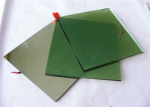 China Tempered Dark Green Reflective Glass 4mm - 10mm Thickness For Apartment Block factory