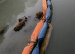 Anti Aging Spill Containment Barriers , Oil Spill Boom Good Oil Retaining Status