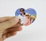 Wholesale Heart Shape 60x54mm Sublimation Blank Fridge Magnet for Household