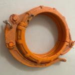125 150 180 Orange Color Pipe Clamp Spare Parts For Zoomlion Concrete Pump