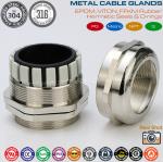 M50 Metric IP68 Cable Gland Stainless Steel Type 304, 316, 316L with EPDM Seal &