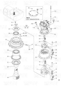 China Bolt On Steel Planetary Excavator Swing Gearbox Drive Catalog 9196343 ZX120 factory