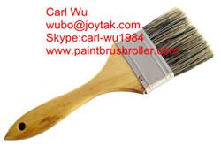 China Natural pure bristle Chinese bristle synthetic mix paint brush wood handle plastic handle 2 inch PB-012 factory