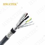 UL2586 2 X 7 AWG Bare Copper Stranded Shield Power Cable 600V PVC Jacket Outdoor
