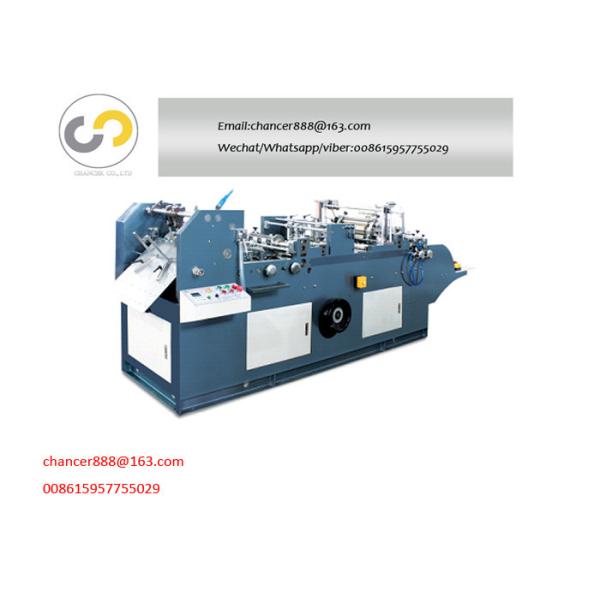 Automatic diamond type envelope making machine, pocket and wallet envelope