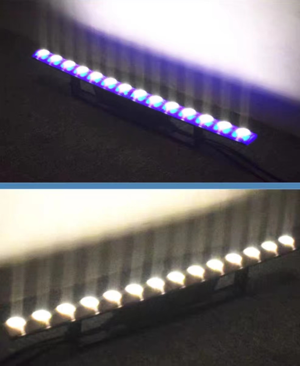 Led 4in1 Bar Effect Background Light DJ Swing Beam Light for Bar 12*5W RGBW Full Color 90 80 12 Pieces of 3 in 1 Chameleon 50000