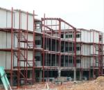 Prefabricated Light Weight Workshop Steel Structure For 4 Storey Dormitory
