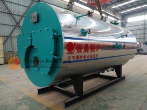 China 0.25-5 5kw Oil Fired Hot Water Boiler , Horizontal Fire Tube Boiler ZWNS factory
