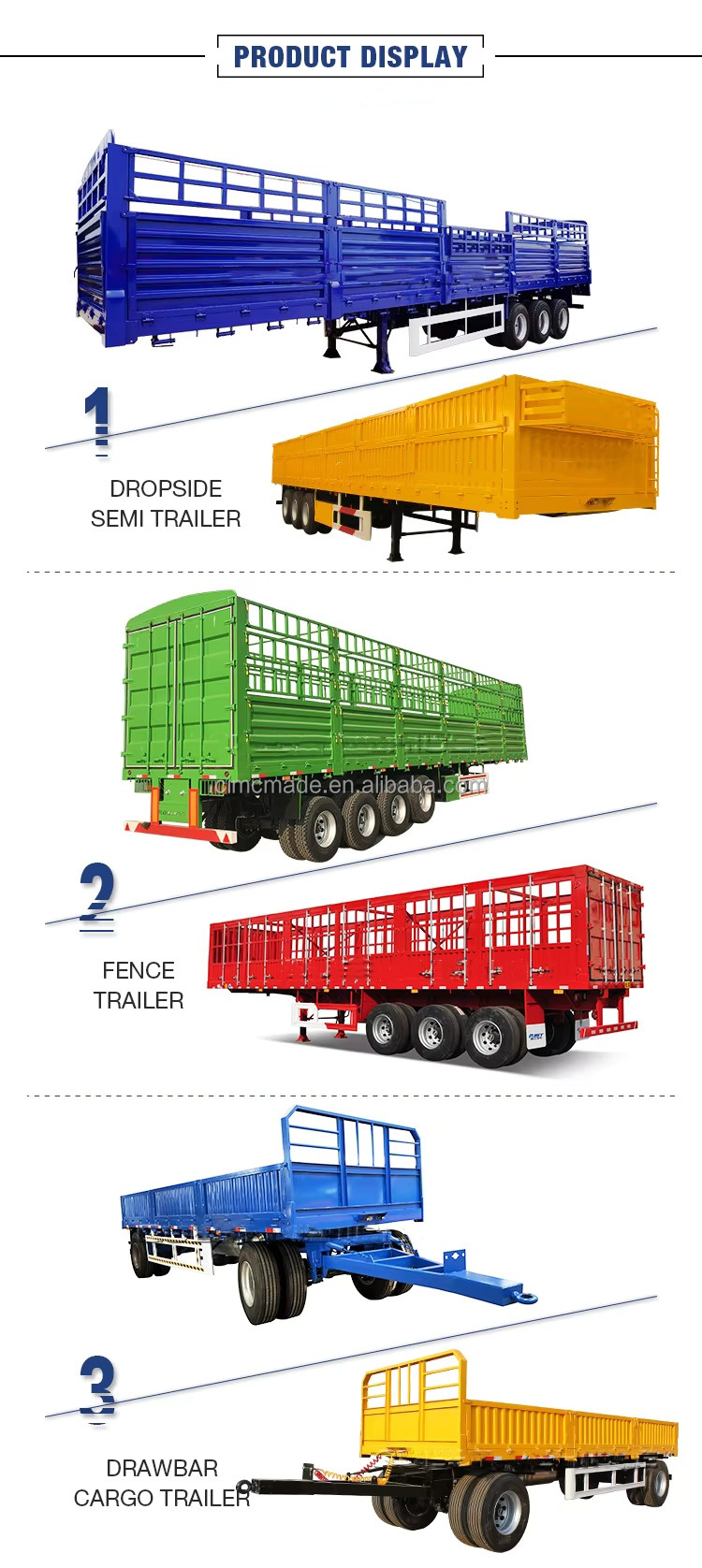 CIMC High Quality Cheap Chinese semi trailer Great design Fence semi trailer
