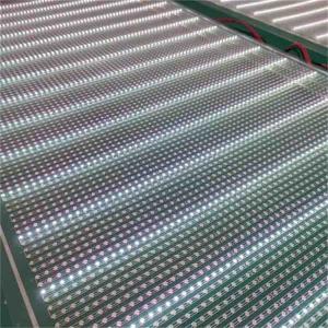 China Transparent Led Screen Display Glass Adhesive Wall Indoor P20 DC5V Transparent Flexible Film Led Screen factory