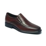 Anti Odor Dark Brown Comfortable Mens Leather Dress Shoes