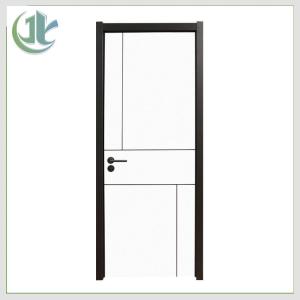 China Plain Flush Hollow Core Interior Door , Mould Proof White WPC Doors factory