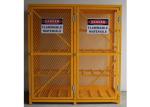 Double Door 65 Inch 16 Cylinder Storage Cabinet Wire Cage Storage Lockers