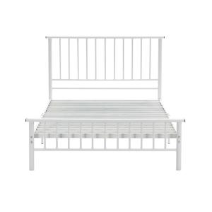 China Underneath 13 Inches Metal Frame Single Bed for Military Staff Dormitory factory