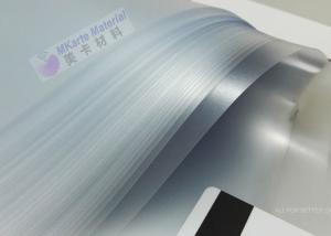 China Transparent 0.1mm 6.0 N/Cm 40 MPa PVC Coated Overlay factory