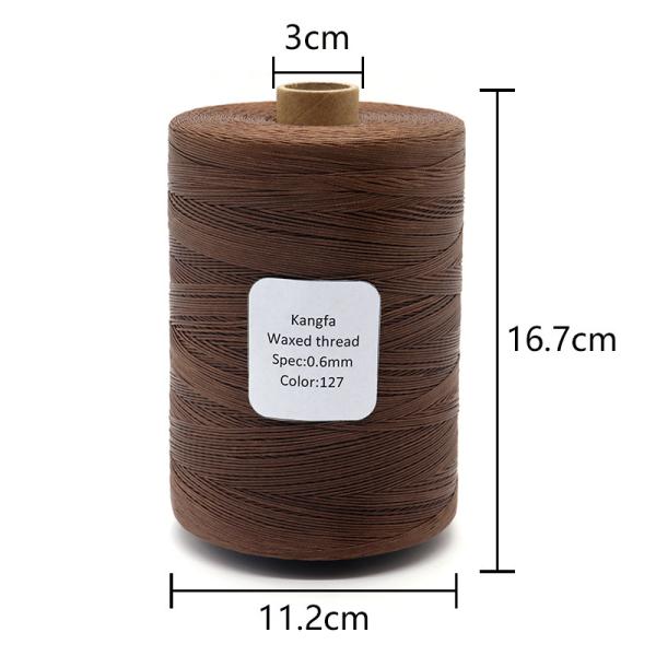 1kg Waxed Cord Sewing Thread 240 Colors for Leather 0.6mm 0.8mm 210dD Pattern