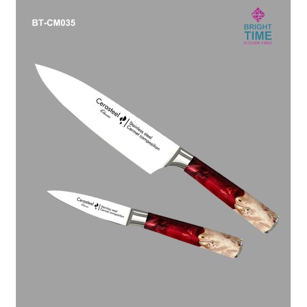 China Cerasteel Knife Set(3.5''paring, 8"chef) factory