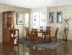 Nanmu solid wood Dining room furniture 1.35m flexible Round table and Chairs